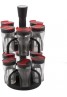 12 Pcs Spice Jars With Rotating Rack Stand Set, SJ3206